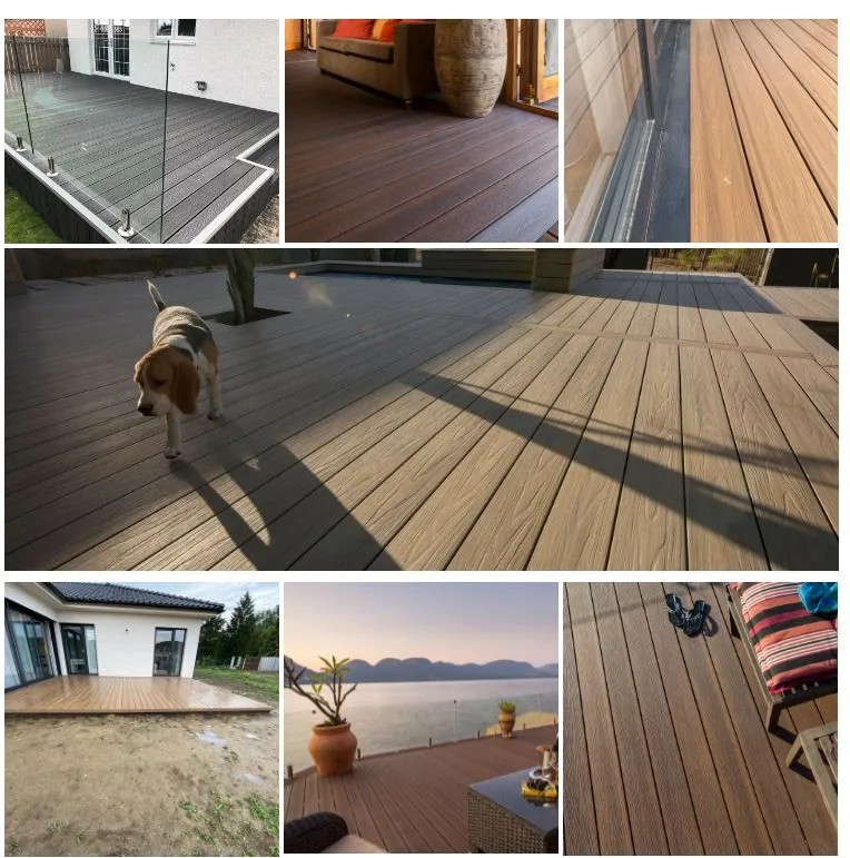 Wood Plastic Composite Decking Solid Floor Outdoor Decking Flooring WPC Wood Decking