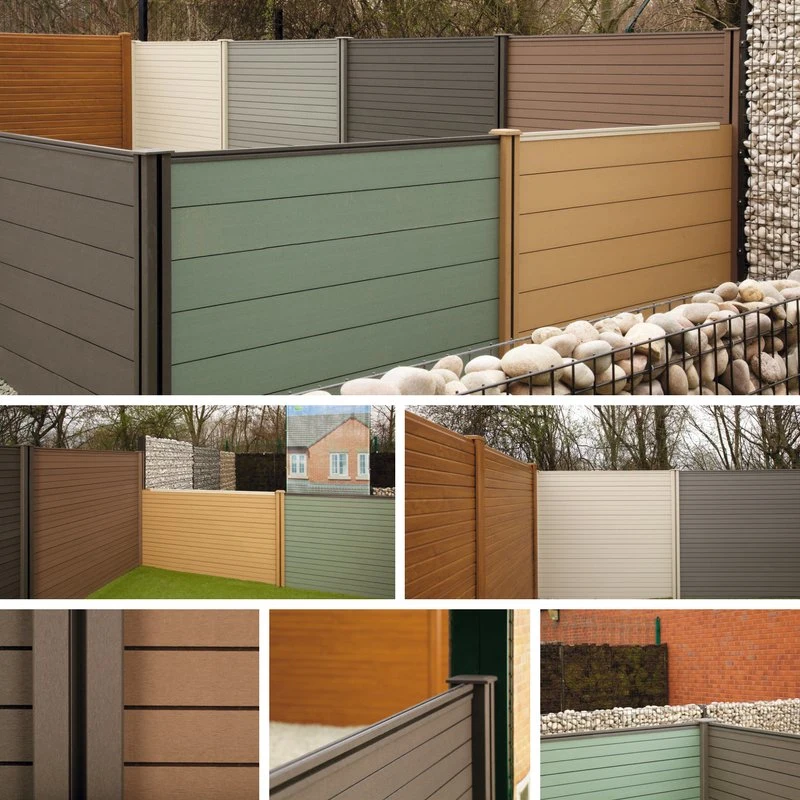 Waterproof Outdoor Private Easy Installation Composite Plastic Wood WPC Fence