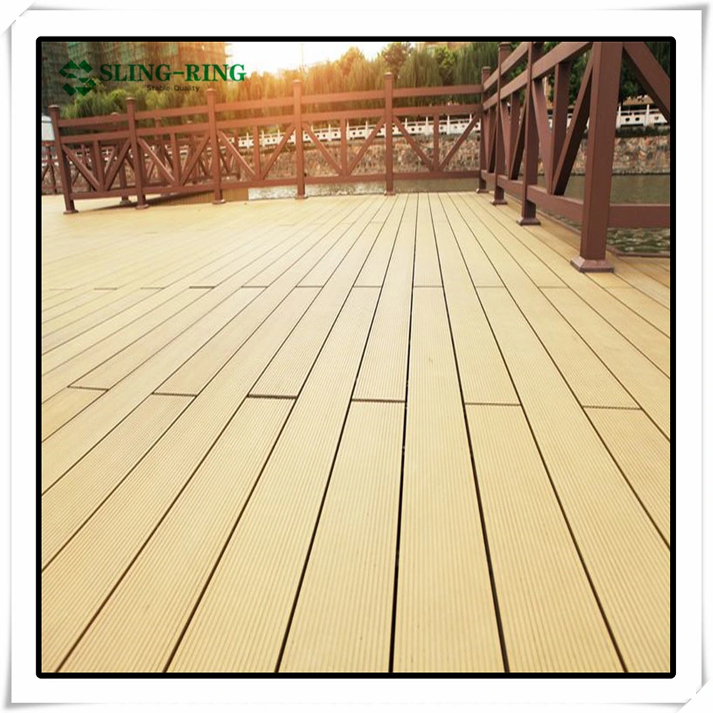 Solid Outdoor Marina WPC Decking in China/Wood Plastic Composite