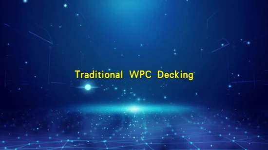 Decking composito cavo per esterni WPC del fornitore cinese facile da pulire